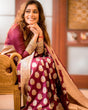 Load image into Gallery viewer, Captivating Brown Soft Silk Saree With Adorable Blouse Piece ClothsVilla