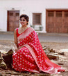 Load image into Gallery viewer, Snappy Red Soft Silk Saree With Smashing Blouse Piece ClothsVilla