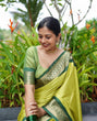 Load image into Gallery viewer, Hypnotic Perrot Soft Silk Saree With Blooming Blouse Piece ClothsVilla