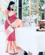 Load image into Gallery viewer, Trendy Pink Soft Silk Saree with Elegant Blouse Piece ClothsVilla