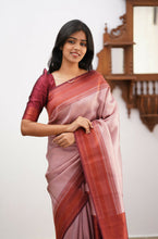 Load image into Gallery viewer, Flattering Baby Pink Soft Silk Saree With Precious Blouse Piece ClothsVilla