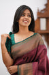 Load image into Gallery viewer, Energetic Maroon Soft Silk Saree With Mesmerising Blouse Piece ClothsVilla