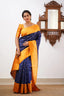 Ailurophile Blue Soft Silk Saree With Demesne Blouse Piece ClothsVilla