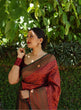 Load image into Gallery viewer, Improbable Maroon Soft Silk Saree With Enchanting Blouse Piece ClothsVilla