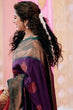 Load image into Gallery viewer, Enchanting Purple Soft Silk Saree With Snazzy Blouse Piece ClothsVilla