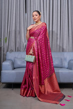 Load image into Gallery viewer, Angelic Dark Pink Soft Silk Saree With Super classy Blouse Piece ClothsVilla