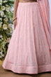 Load image into Gallery viewer, Adorable Light Pink Georgette Lehenga Choli ClothsVilla