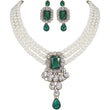 Load image into Gallery viewer, Alloy Jewel Set (Green, White) ClothsVilla