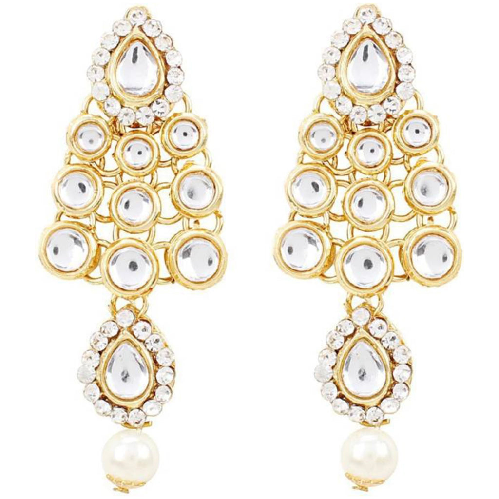 Alloy Jewel Set (White and Gold) ClothsVilla
