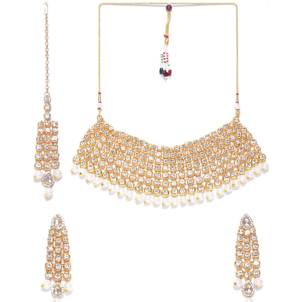 Alloy Jewel Set (White) ClothsVilla