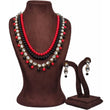 Load image into Gallery viewer, Red and Black Pearl Necklace for Wedding Engagement ClothsVilla