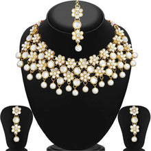 Load image into Gallery viewer, Alloy Jewel Set (White, Gold) ClothsVilla