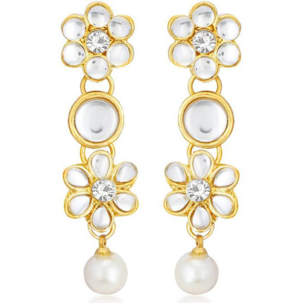 Alloy Jewel Set (White, Gold) ClothsVilla