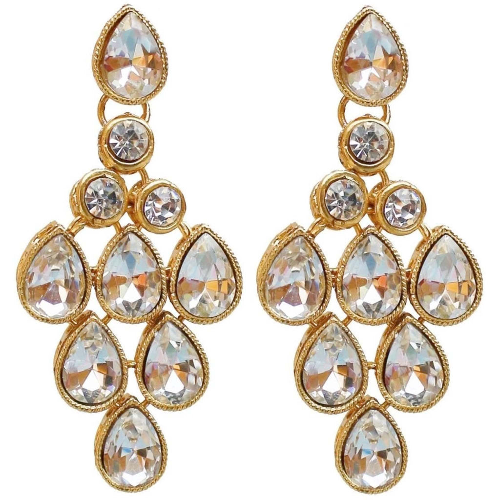 Alloy Gold-plated Jewel Set (White) ClothsVilla