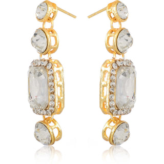Alloy Gold-plated Jewel Set (White) ClothsVilla