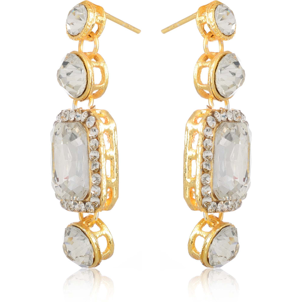 Alloy Gold-plated Jewel Set (White) ClothsVilla