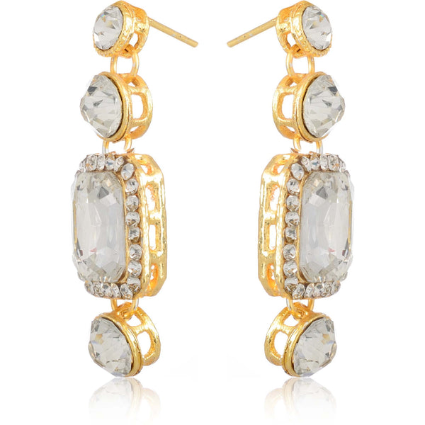 Alloy Gold-plated Jewel Set (White) ClothsVilla