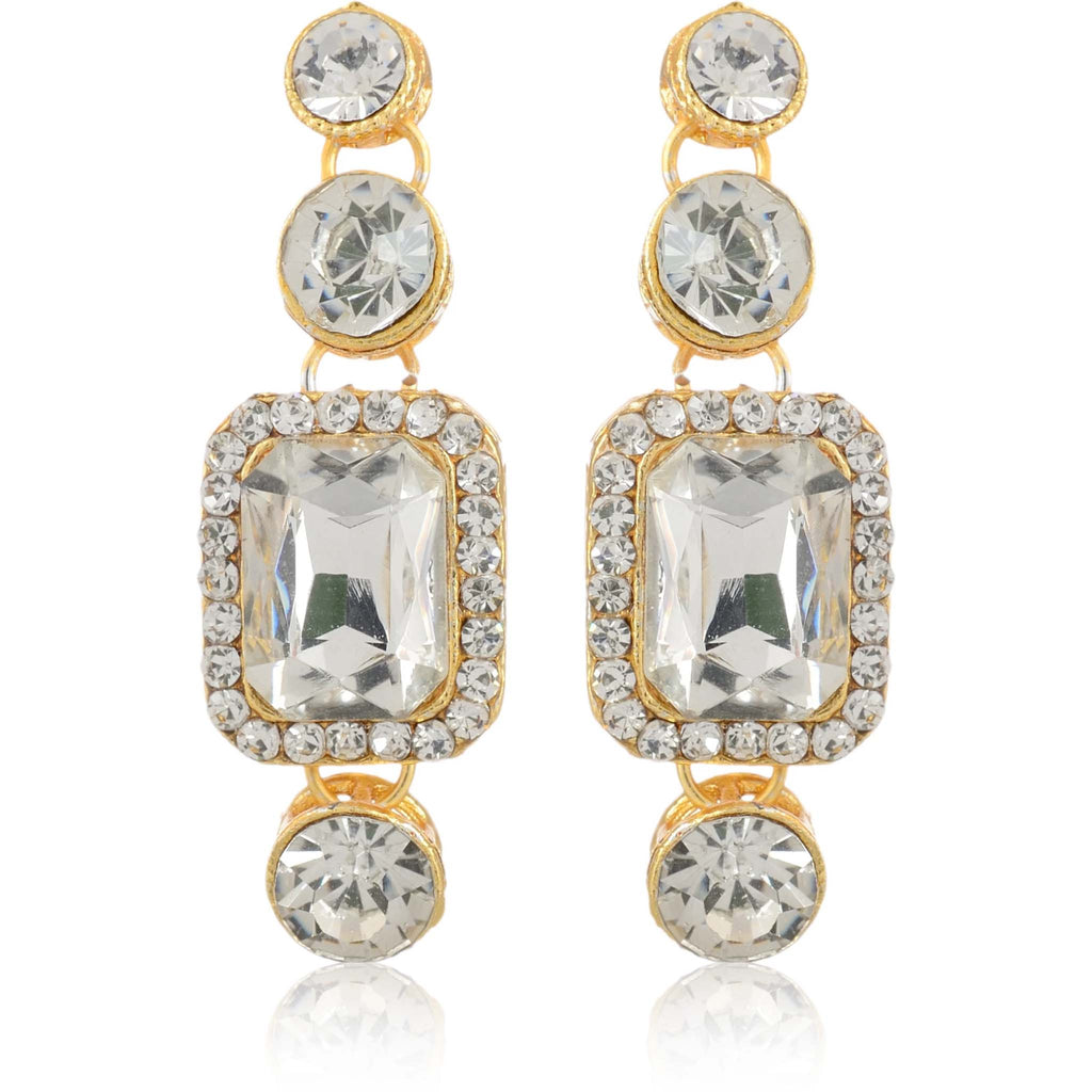 Alloy Gold-plated Jewel Set (White) ClothsVilla