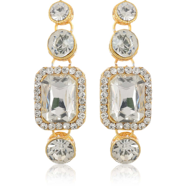 Alloy Gold-plated Jewel Set (White) ClothsVilla