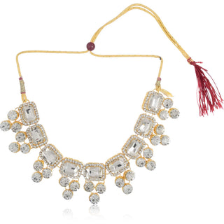 Alloy Gold-plated Jewel Set (White) ClothsVilla