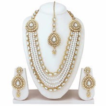 Load image into Gallery viewer, Alloy Gold-plated Jewel Set (White, Gold) ClothsVilla
