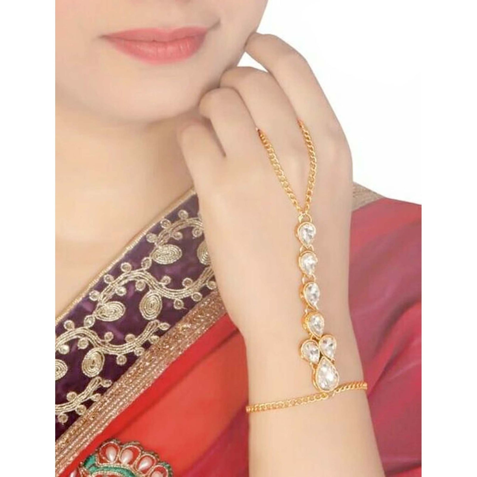 Alloy Gold-plated Ring Bracelet ClothsVilla
