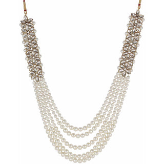 Alloy Jewel Set (Gold, White) ClothsVilla