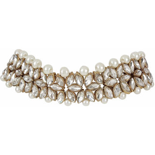 Alloy Jewel Set (Gold, White) ClothsVilla