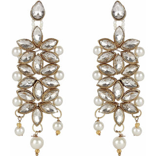 Alloy Jewel Set (Gold, White) ClothsVilla