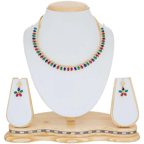 Alloy Jewel Set (Green, Blue) ClothsVilla Main image