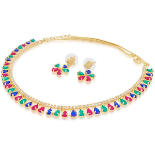 Alloy Jewel Set (Green, Blue) ClothsVilla
