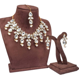 Alloy Jewel Set (White) ClothsVilla