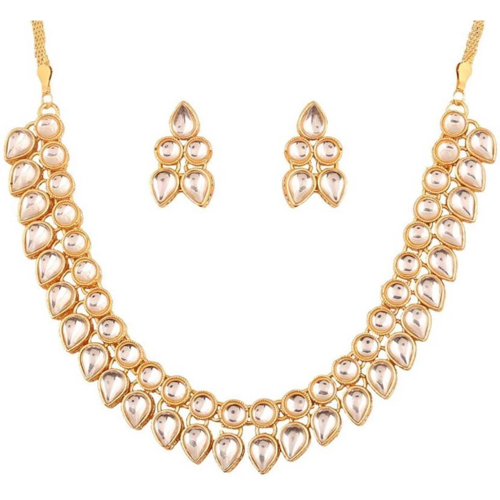 Alloy Jewel Set (White) ClothsVilla