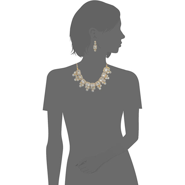 Alloy Jewel Set (White) ClothsVilla