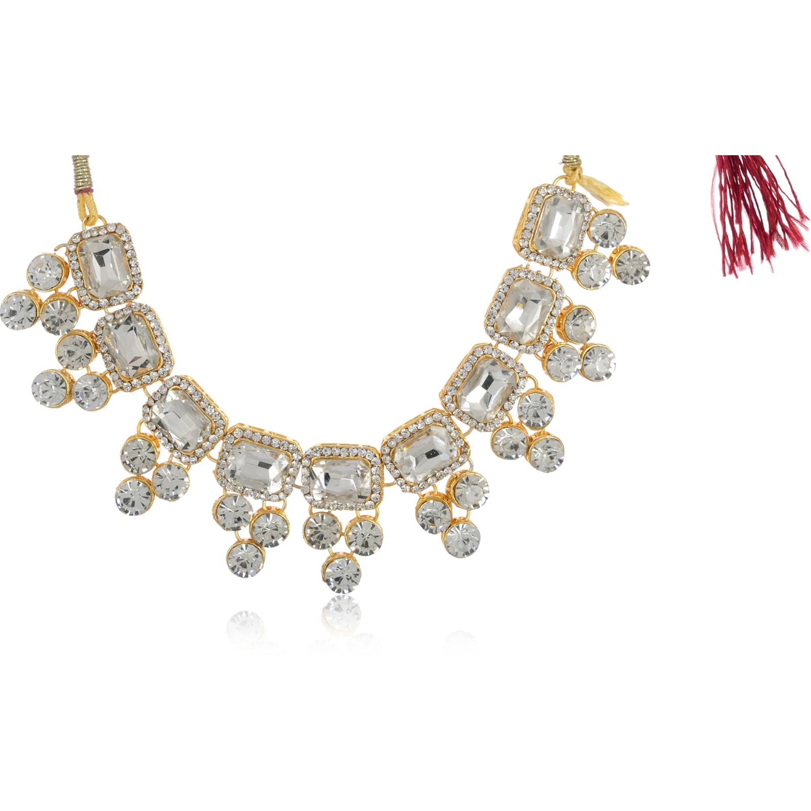 Alloy Jewel Set (White) ClothsVilla