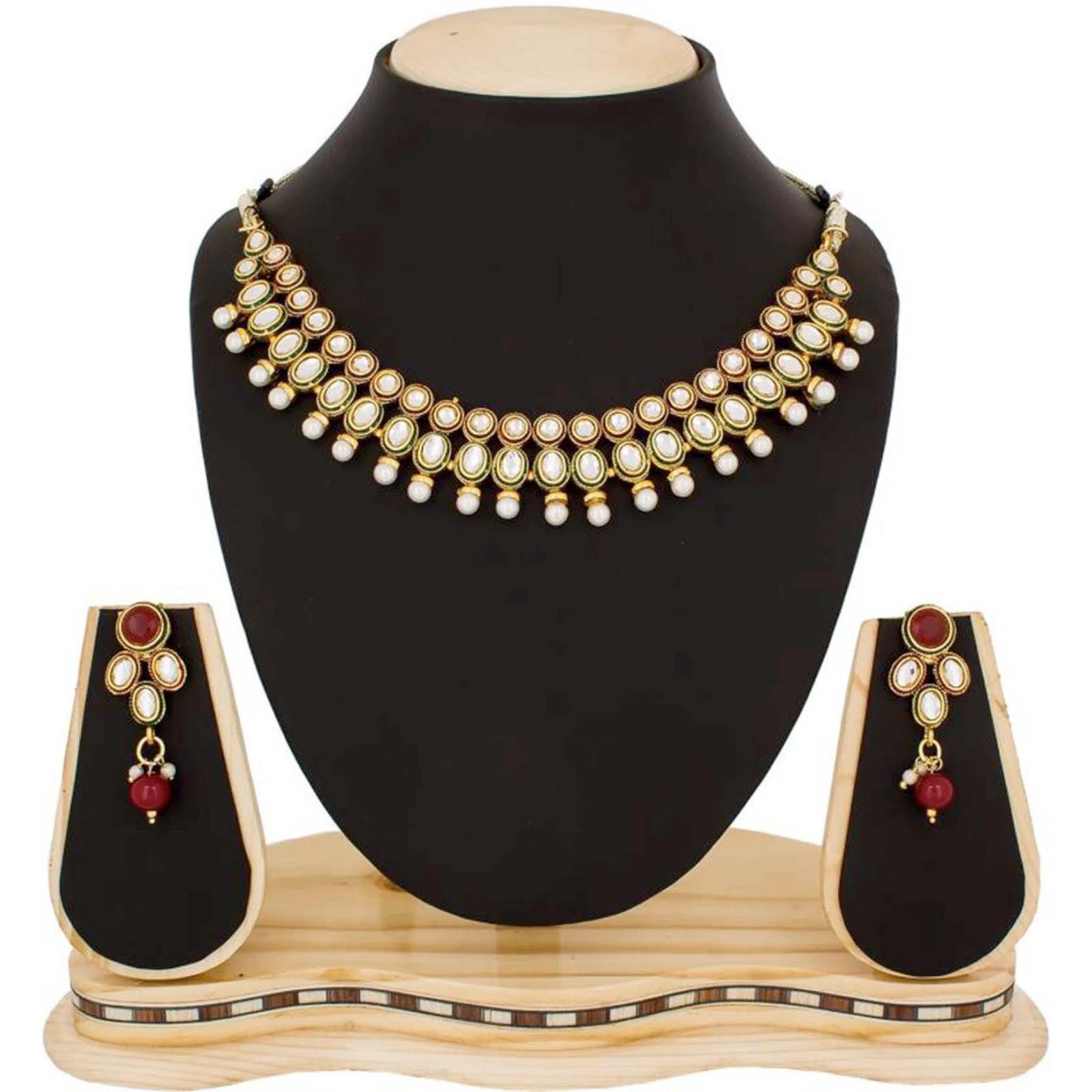 Alloy Jewel Set (White) ClothsVilla
