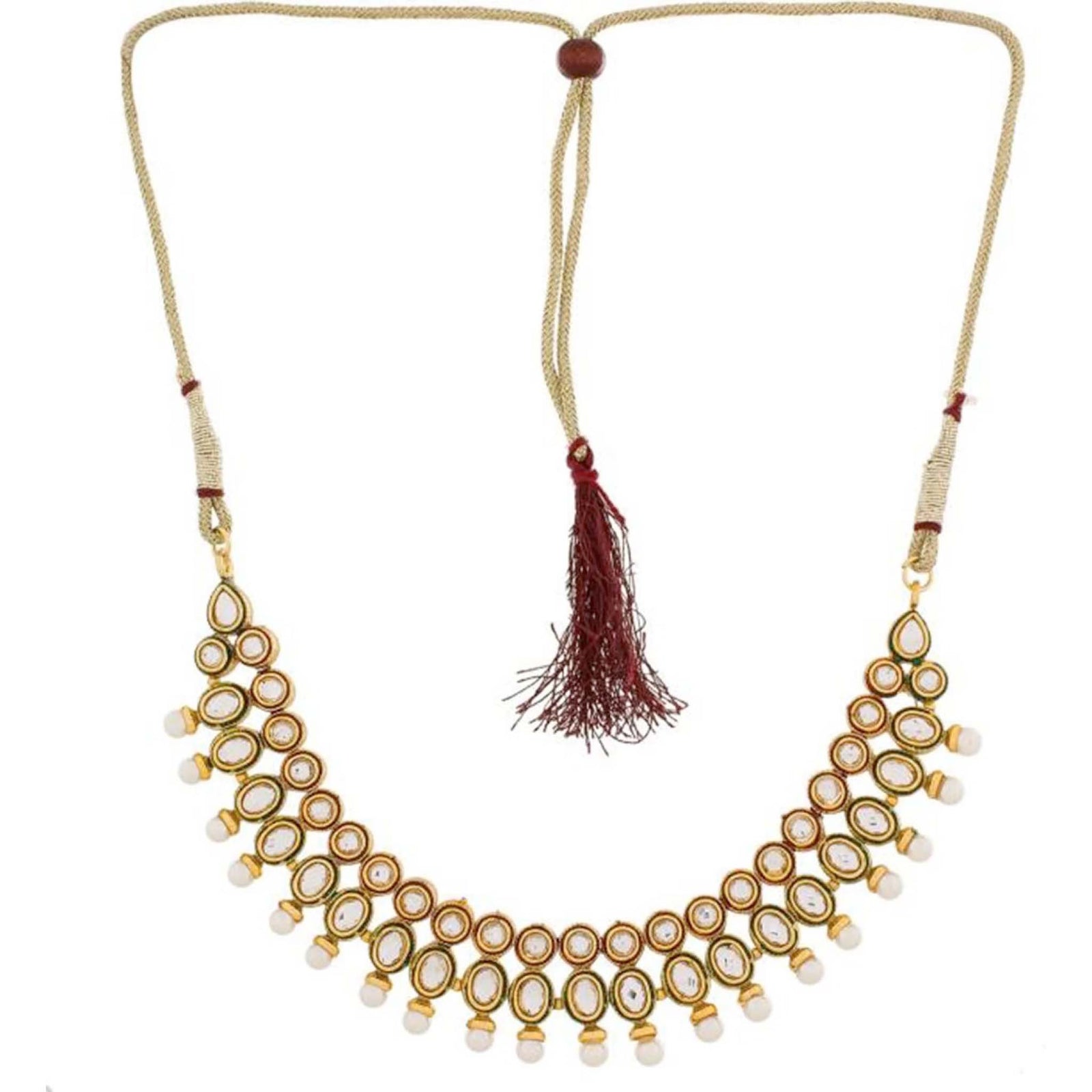 Alloy Jewel Set (White) ClothsVilla