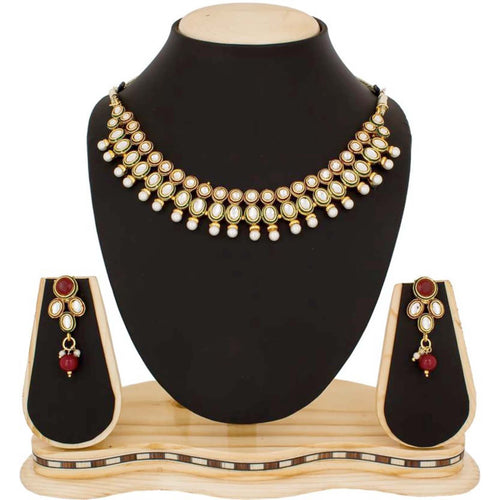Alloy Jewel Set (White) ClothsVilla
