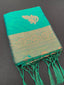 Marvellous Turquoise Soft Banarasi Silk Saree With Snazzy Blouse Piece ClothsVilla