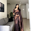 Load image into Gallery viewer, Tremendous Black Soft Banarasi Silk Saree With Elaborate Blouse Piece ClothsVilla