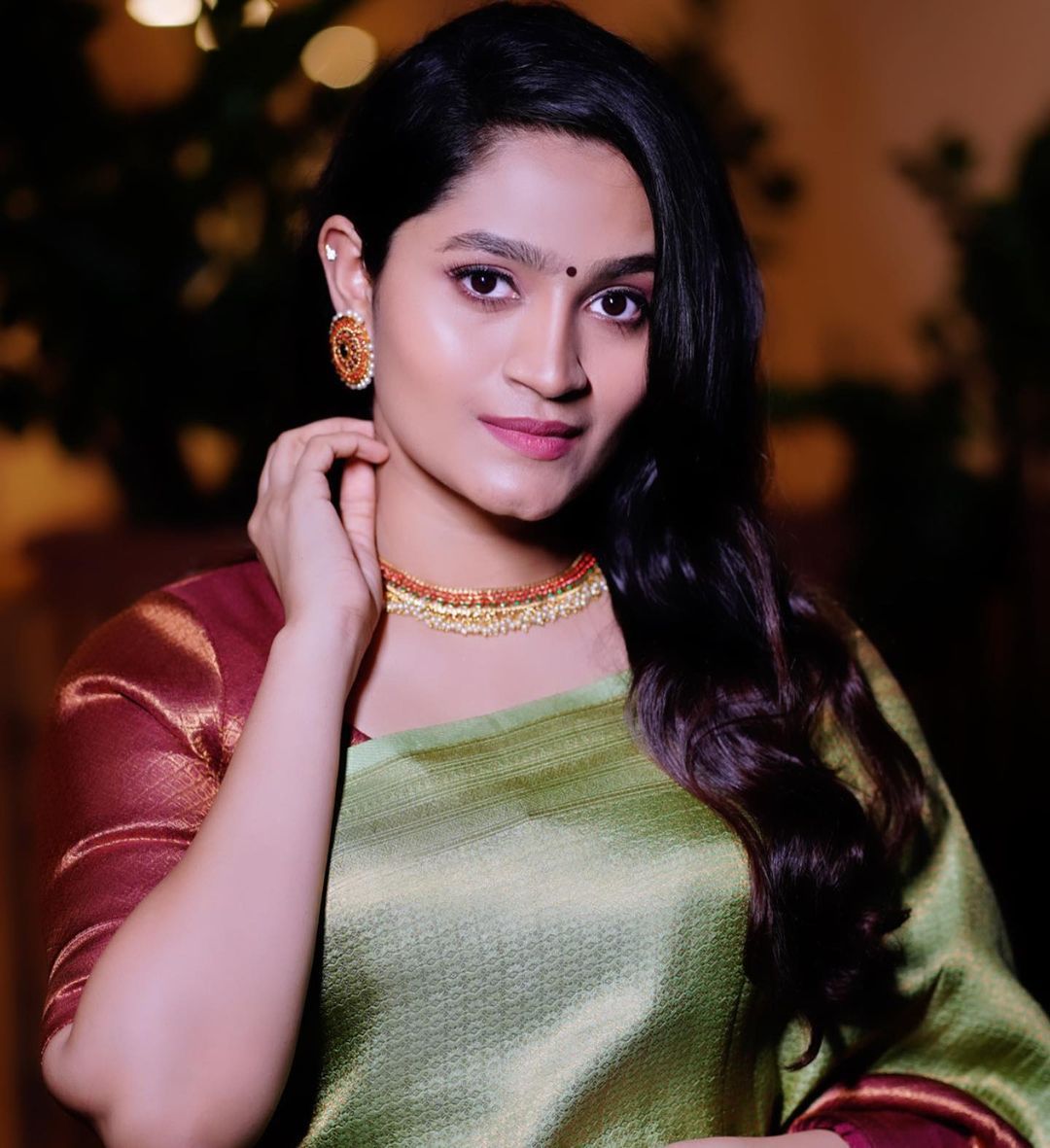 Fairytale Green Soft Banarasi Silk Saree With Classic Blouse Piece ClothsVilla