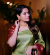 Load image into Gallery viewer, Fairytale Green Soft Banarasi Silk Saree With Classic Blouse Piece ClothsVilla