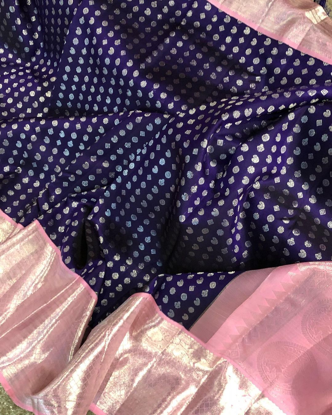 Susurrous Blue Soft Banarasi Silk Saree With Engaging Blouse Piece ClothsVilla