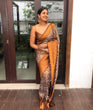Load image into Gallery viewer, Pleasurable Brown Soft Banarasi Silk Saree With Magnetic Blouse Piece ClothsVilla