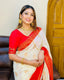 Surreptitious White Soft Banarasi Silk Saree With Artistic Blouse Piece ClothsVilla