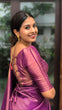 Load image into Gallery viewer, Wonderful Purple Soft Kanjivaram Silk Saree With Precious Blouse Piece ClothsVilla