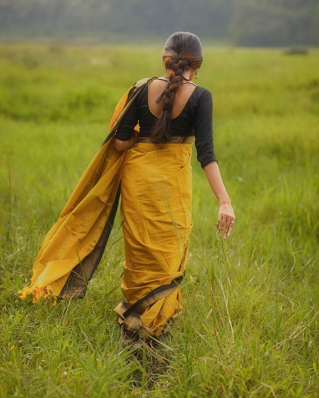 Elegant Yellow Soft Banarasi Silk Saree With Staring Blouse Piece ClothsVilla