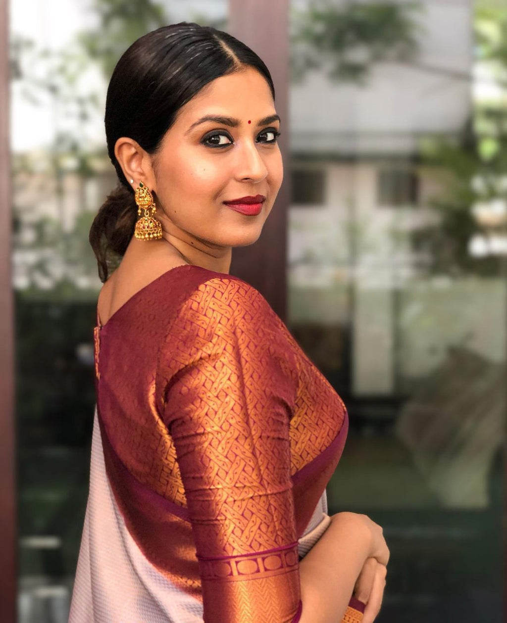 Admirable Beige Soft Banarasi Silk Saree With Gorgeous Blouse Piece ClothsVilla