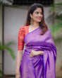 Load image into Gallery viewer, Bewitching Royal Blue Soft Silk Saree with Comely Blouse Piece ClothsVilla