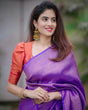 Load image into Gallery viewer, Bewitching Royal Blue Soft Silk Saree with Comely Blouse Piece ClothsVilla